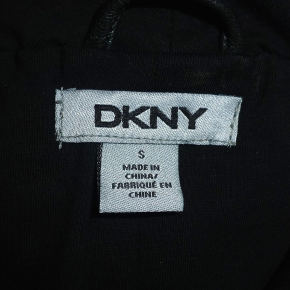 New DKNY Black Lambskin Leather Jacket - Size S - Picture 2 of 6